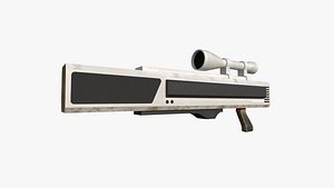 Anti-Drone Sniper Gun I03 - SciFi Jamming Weaponry