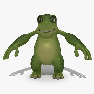 3D cartoon monster model