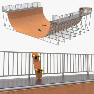 Vert Ramp and Classic Skateboard