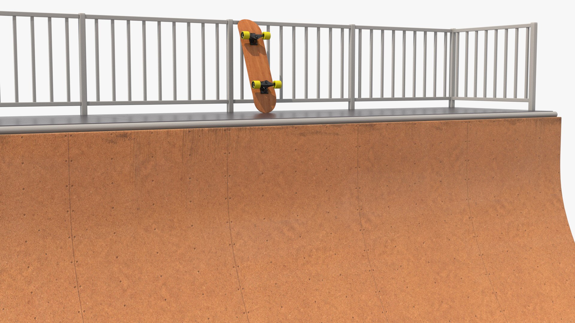 3D Vert Ramp And Classic Skateboard - TurboSquid 2317689