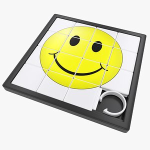 picture slide puzzle toy 3D model