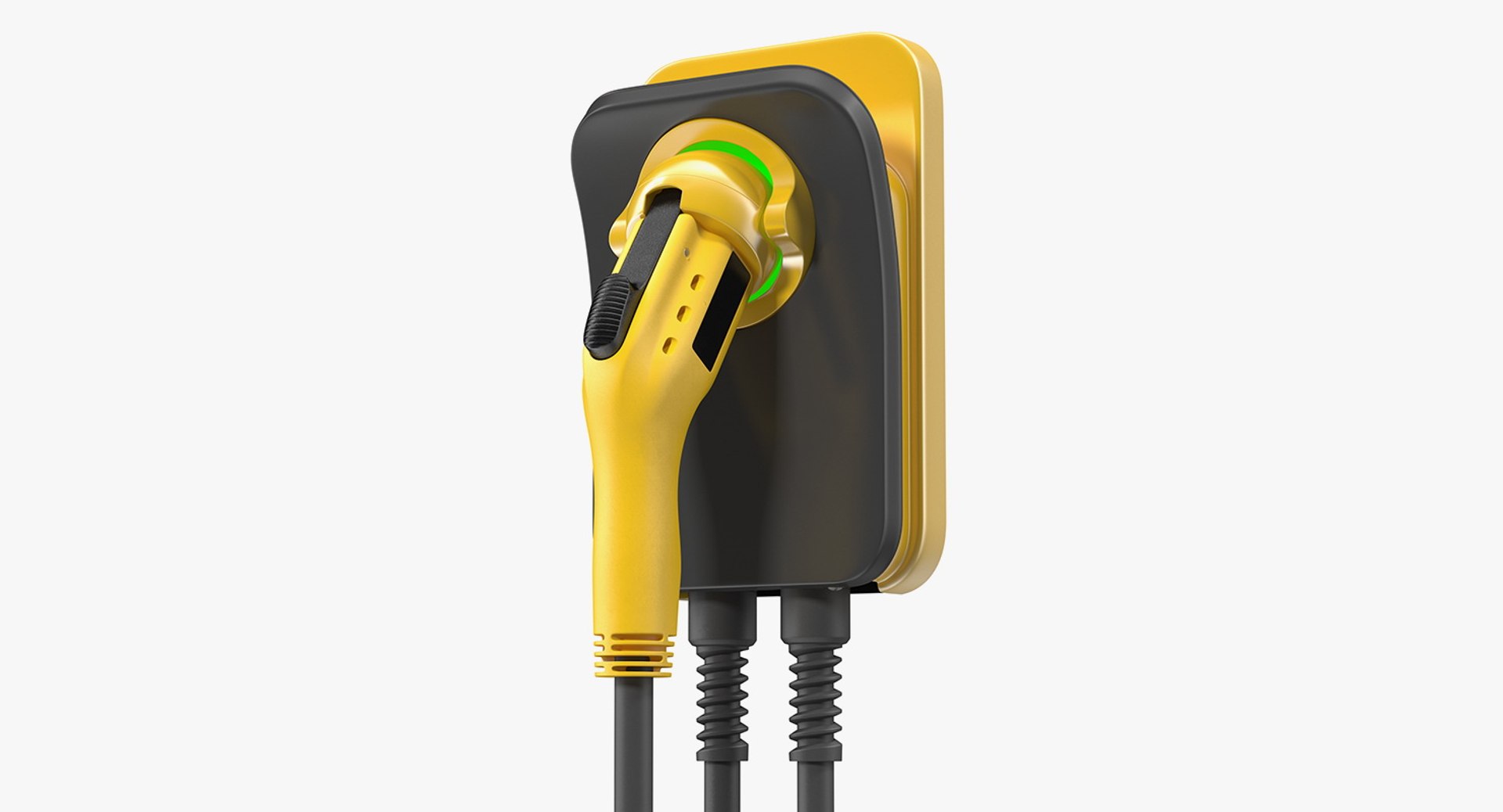 Electric Car Charging Plug Generic 3D Model 3D model preview