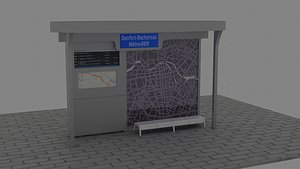 3D bus stop