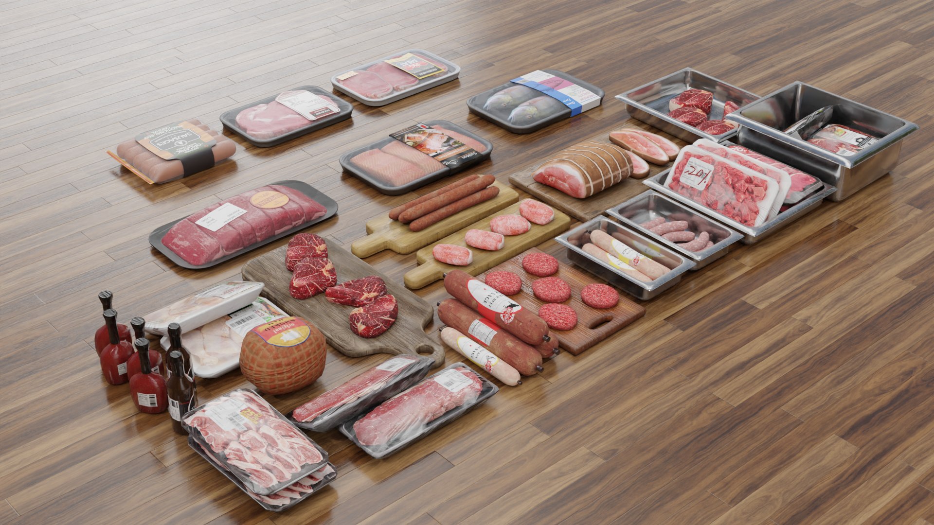 Meat Pack PBR 4k Low-poly 3D Model - TurboSquid 2398744