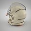 3D model space helmets mercury soviet