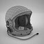 3D model space helmets mercury soviet