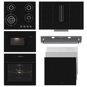 3D Kitchen appliances model