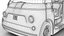 Fiat Topolino Corallo 2025 HQ 3D-Modell