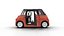 Fiat Topolino Corallo 2025 HQ 3D-Modell