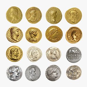 roman coins 3D model