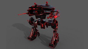mech robot character 3D model