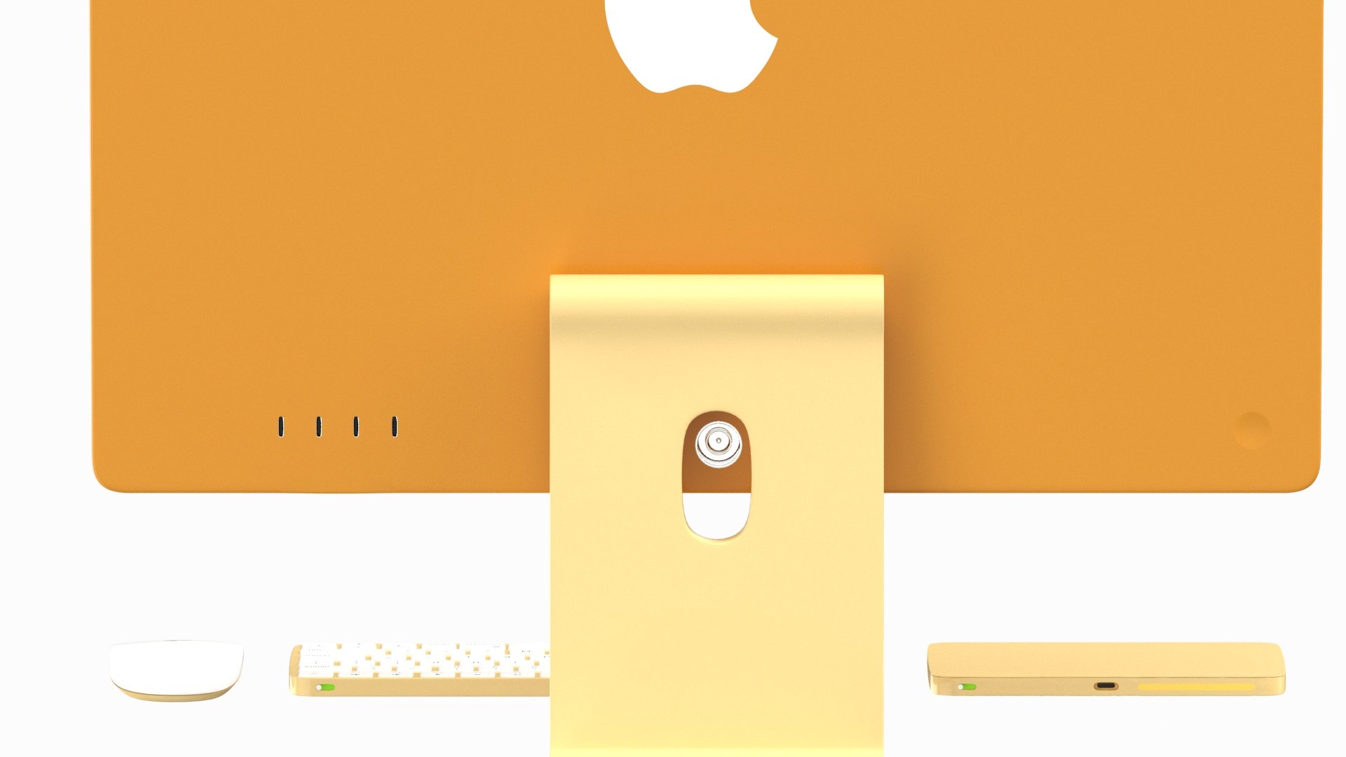 3D Apple IMac 2023 Yellow - TurboSquid 2262433