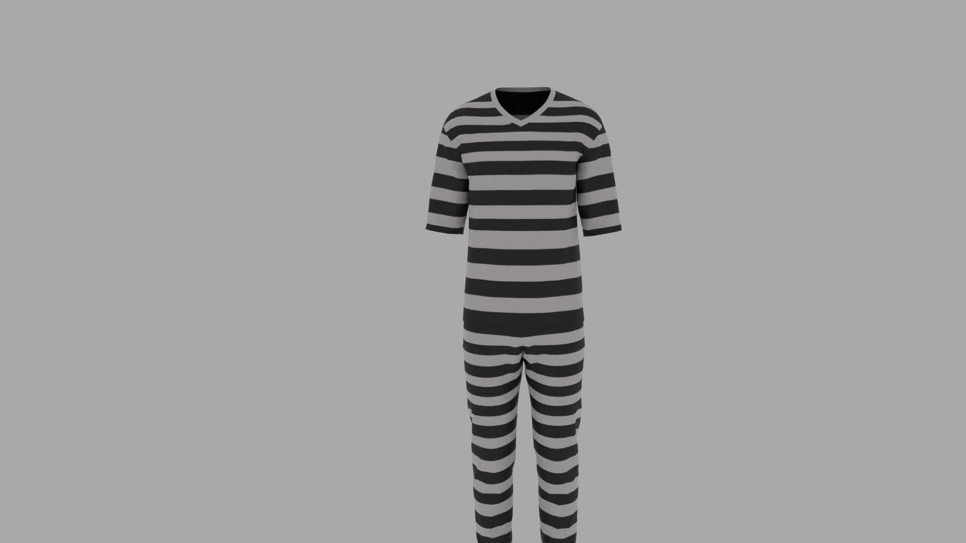 3D Prison Uniform - TurboSquid 1973287