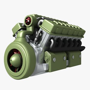 Abstract V12 Engine