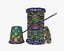 Thread needle button thimble coil