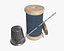 Thread needle button thimble coil