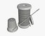 Thread needle button thimble coil