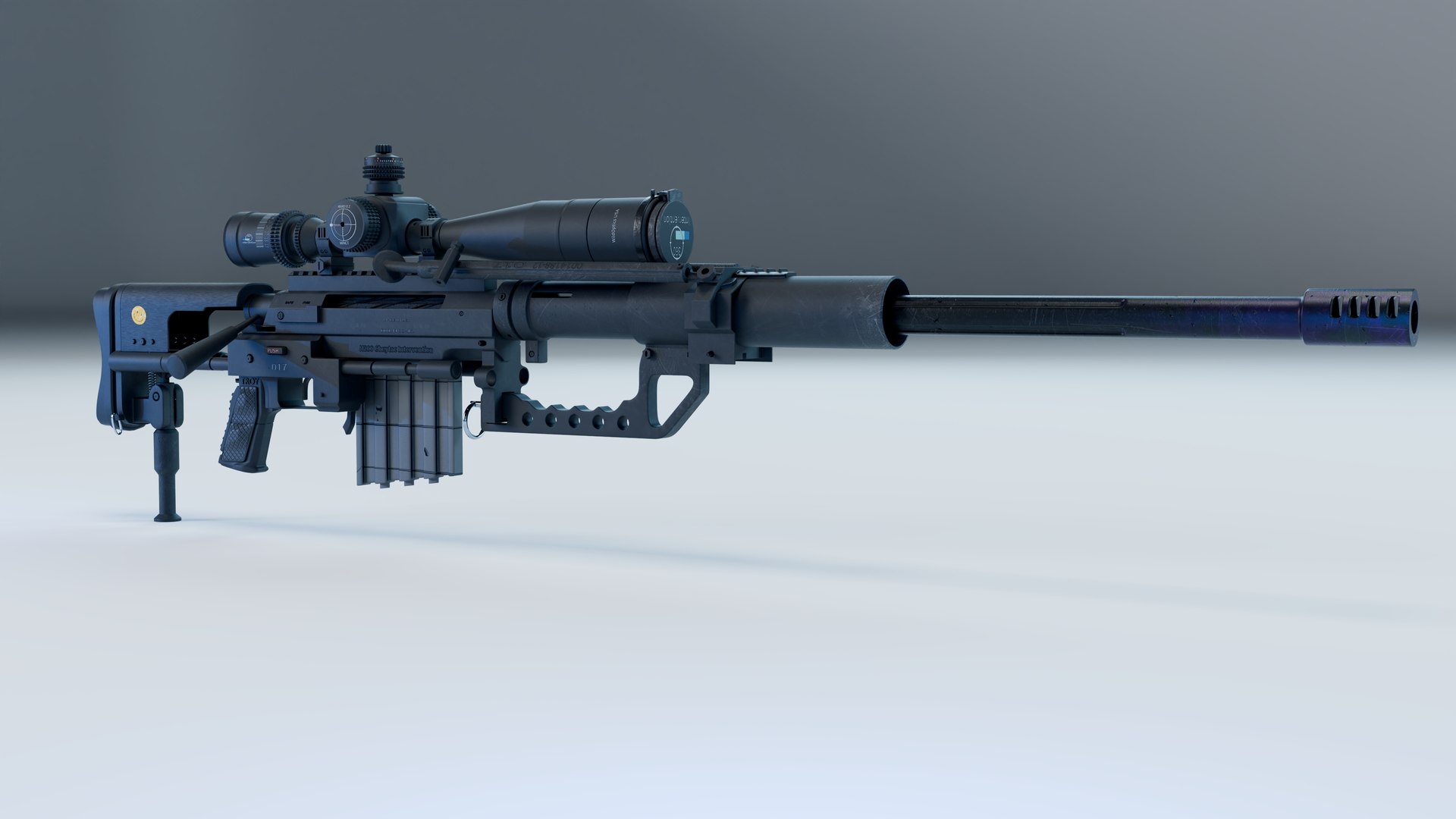 3D M200 Cheytac Intervention Sniper Rifle - TurboSquid 2283204