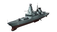 Type 45 Destroyer HMS Daring gameready