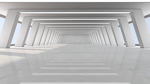 Sci fi Warehouse 3D model