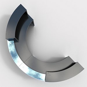 3D Reception Desk