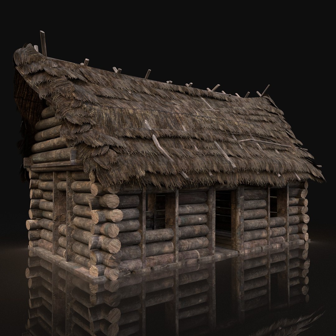 3D Gen Aaa Thatched Log - TurboSquid 1505701