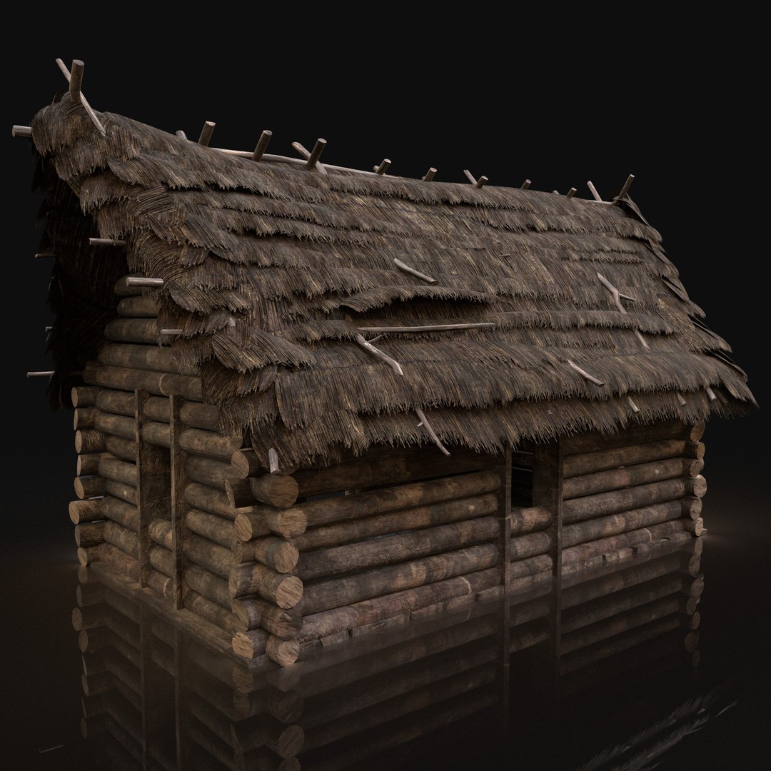 3D Gen Aaa Thatched Log - TurboSquid 1505701