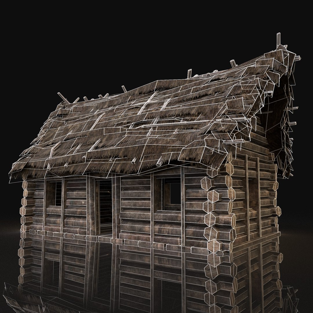 3D Gen Aaa Thatched Log - TurboSquid 1505701