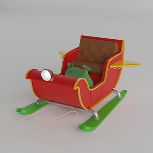 Santas Red Sleigh