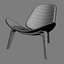 Fauteuil en bois CH07