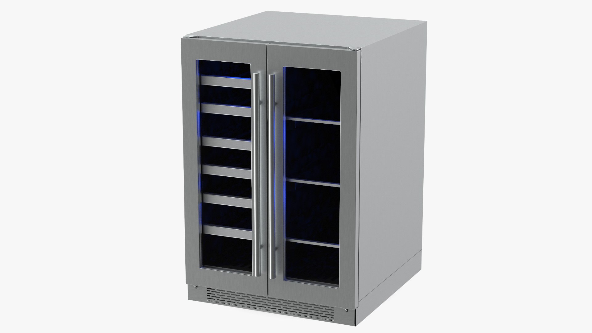 Wine Cooler Compact Dual Zone 3D model preview