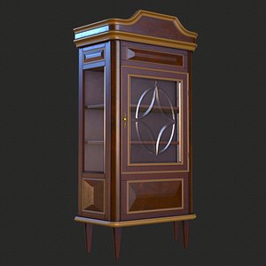 3D vintage furniture cupboard pbr