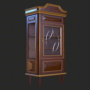 Vintage Furniture Cupboard PBR Game Ready