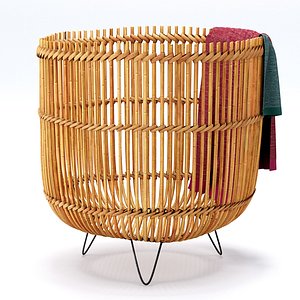 palos knitted basket towels 3D model