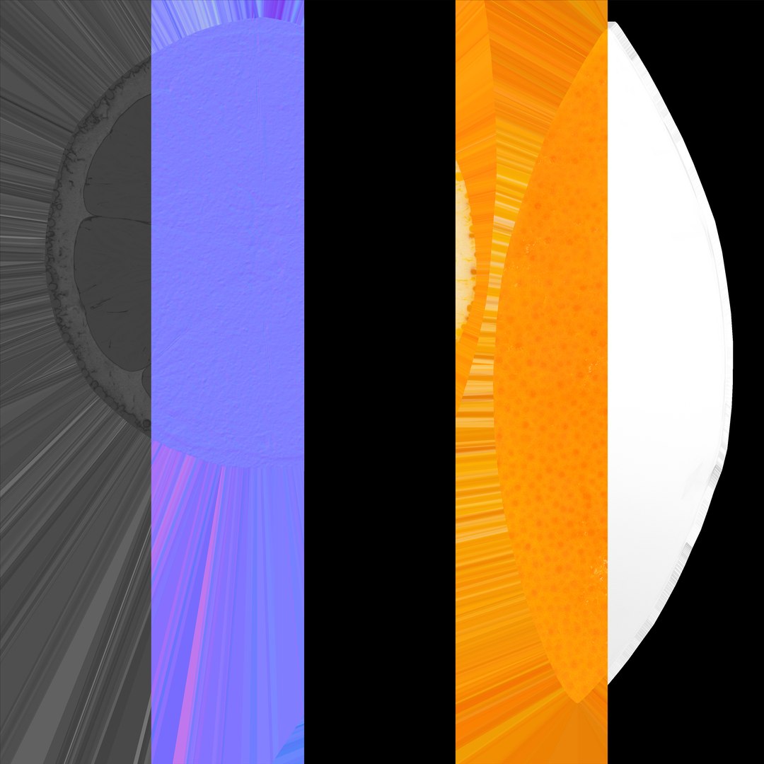 3D Prop 05 Orange Wedge - TurboSquid 2238522