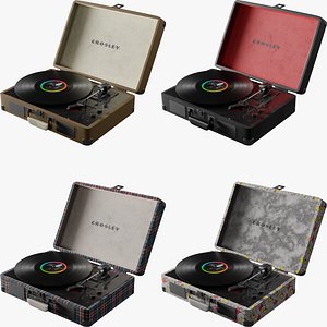 3D Crosley Turntable Collection