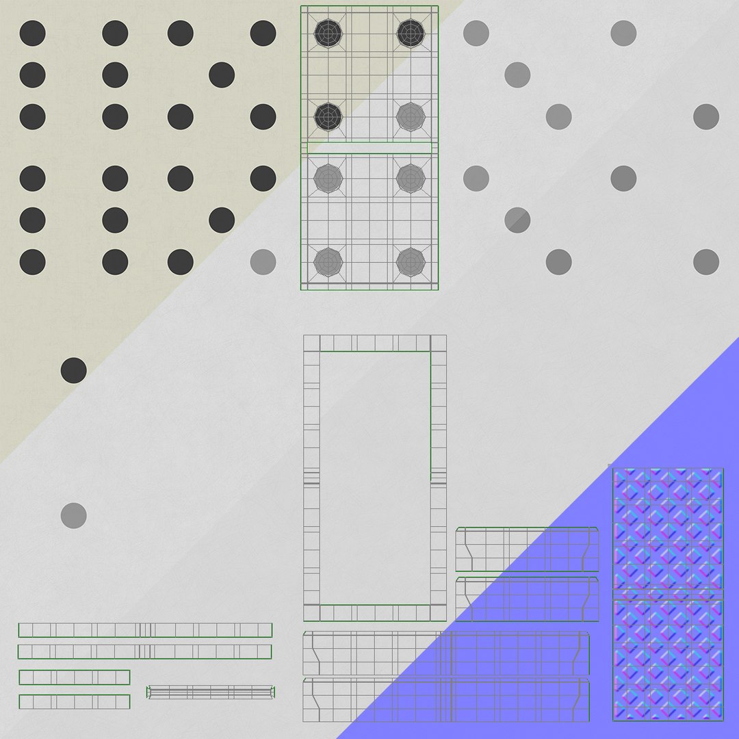 3D white domino https://p.turbosquid.com/ts-thumb/mx/DuCUj5/ug3iGzSo/uvw02/jpg/1573467989/1920x1080/fit_q87/3fb6719b193e0de77c5d00530afa7409031cc853/uvw02.jpg