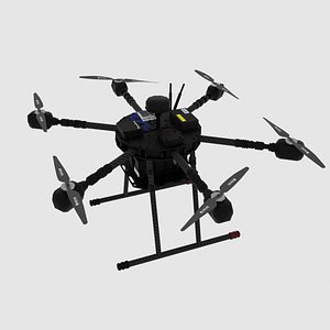 3D model Black Drone2