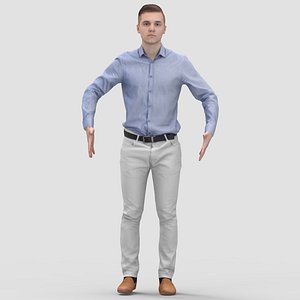 Premium PSD  3d character artist t pose