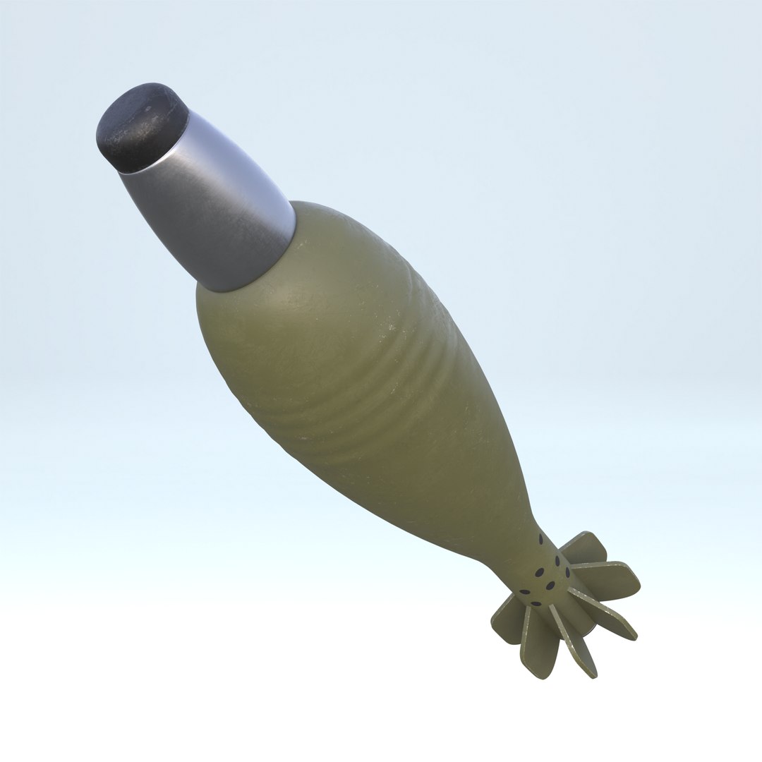 Mortar Shell model https://p.turbosquid.com/ts-thumb/mx/JVcL4u/qu/angle_2/png/1746512484/1920x1080/fit_q87/69e1e3bdbf9a620ee93312bd117f511e17885b64/angle_2.jpg