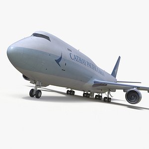 3D Boeing 747-8 Cathay Pacific Cargo Aircraft model