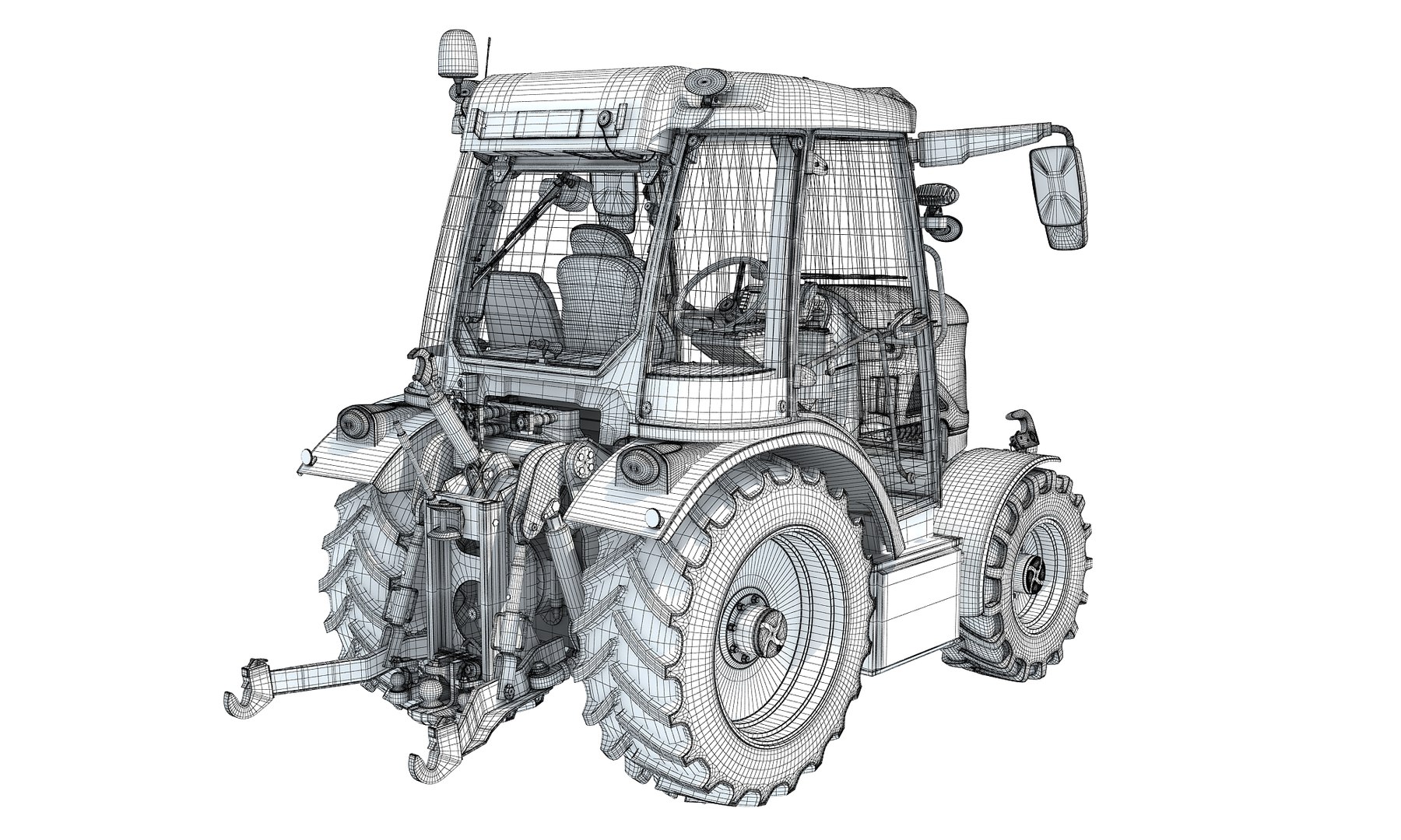 Rigitrac Farm Tractor Model - TurboSquid 2008030