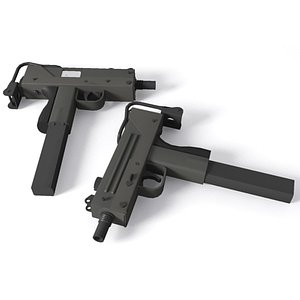 mac-10 machine pistol 3d 3ds