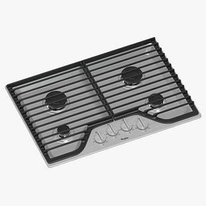 whirlpool gas cooker 3D model