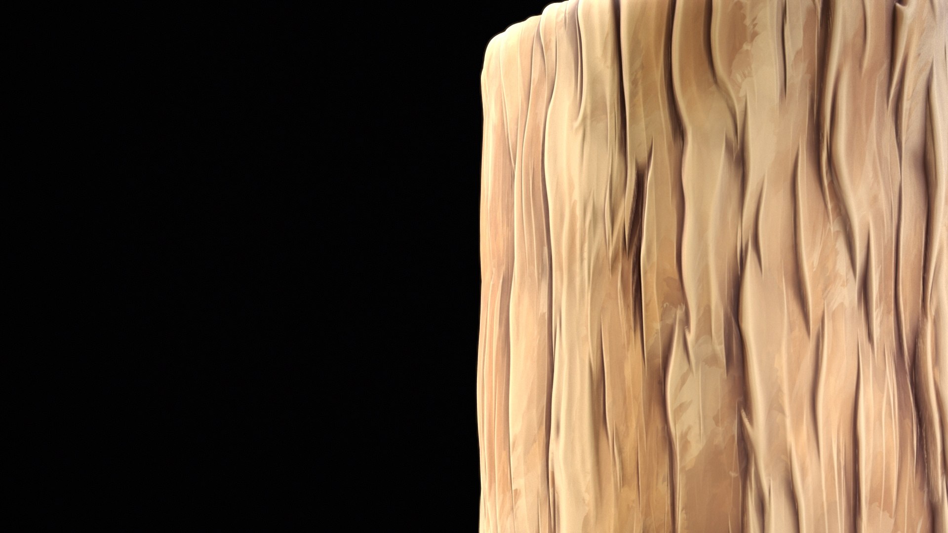 Stylized Rough Wood Trunk Substance PBR Material And Textures 3D Model ...