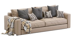 Ferlea Leather Sofa Simple