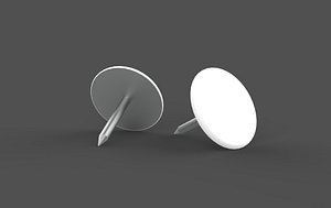 Plastic Nail 3D model 3D