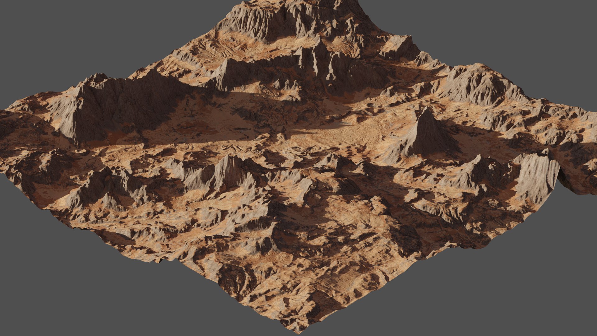 8K Planet Crater Landscape 3 3D - TurboSquid 1826852