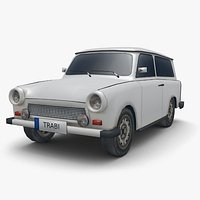 Trabant 601 Combi (Low Poly)