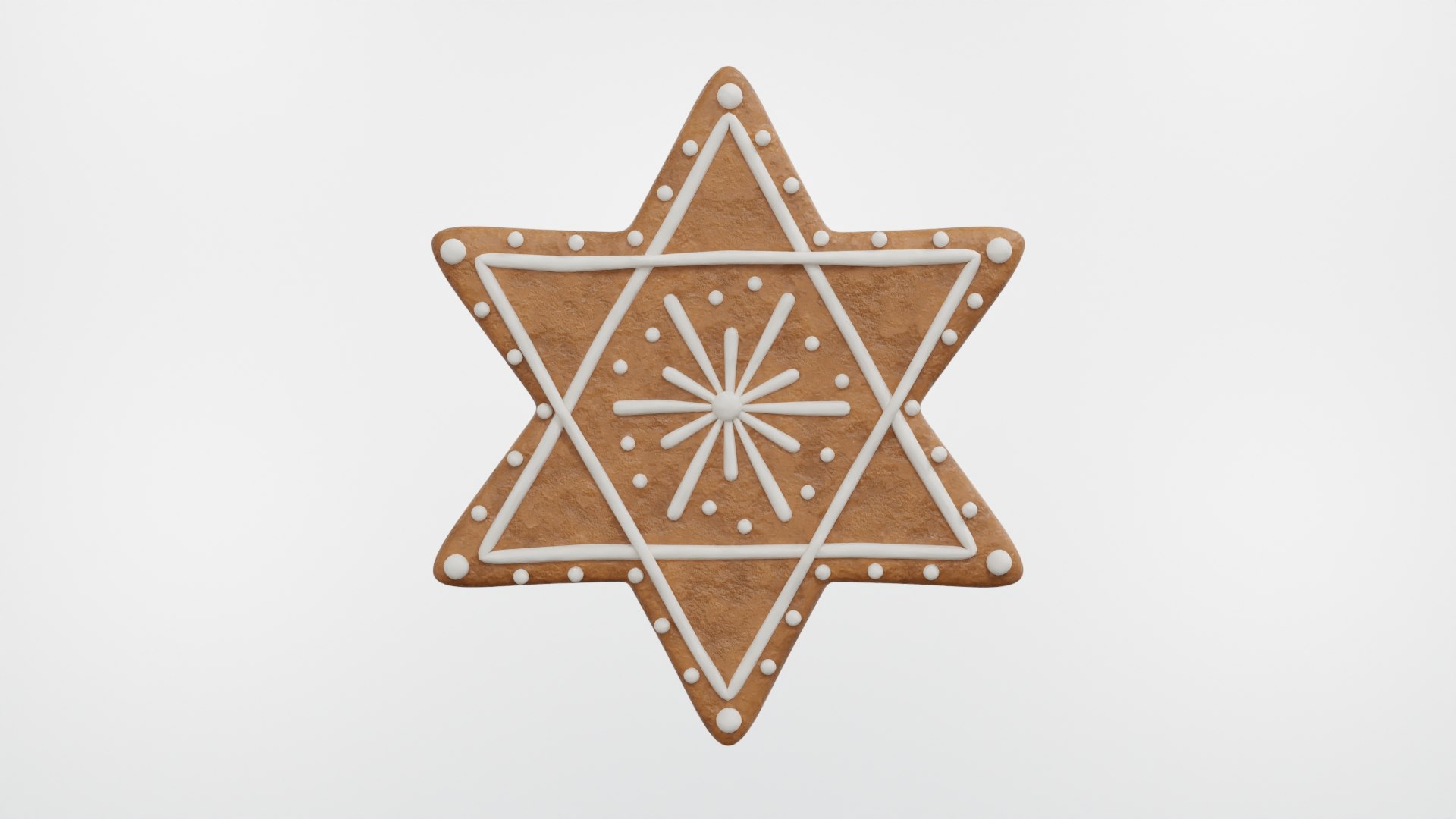 Gingerbread Christmas Cookie 06 Model - TurboSquid 2220149